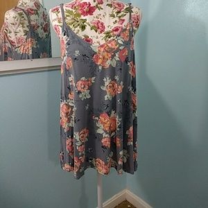 Torrid Gray Floral Cami